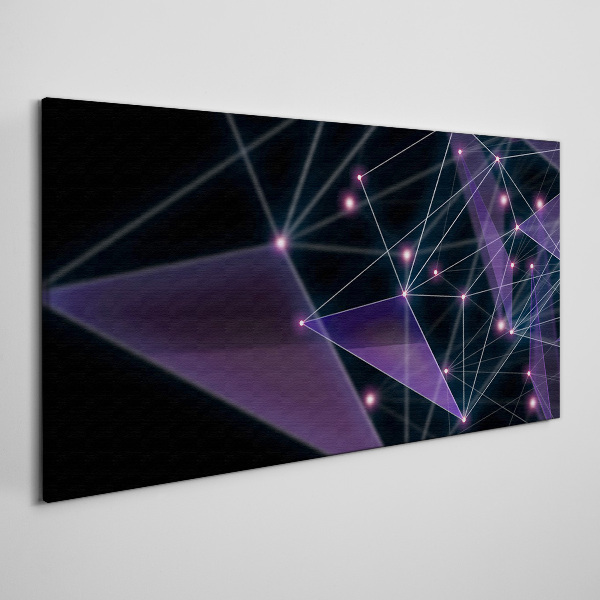 Obraz Canvas Geometryczne Połączenia Światła