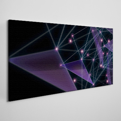 Obraz Canvas Geometryczne Połączenia Światła