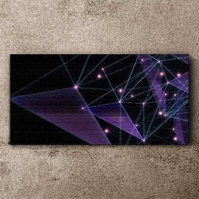 Obraz Canvas Geometryczne Połączenia Światła