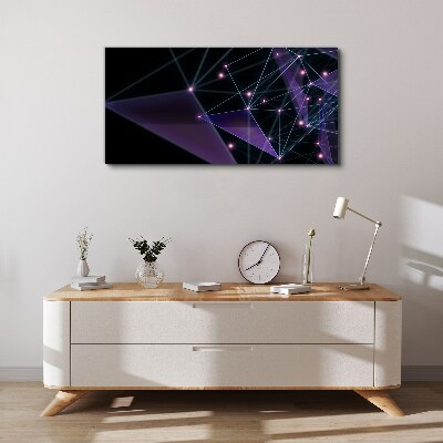 Obraz Canvas Geometryczne Połączenia Światła