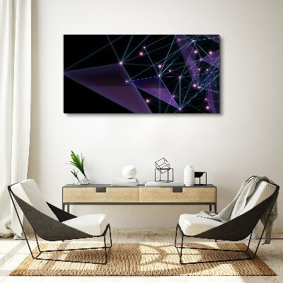 Obraz Canvas Geometryczne Połączenia Światła