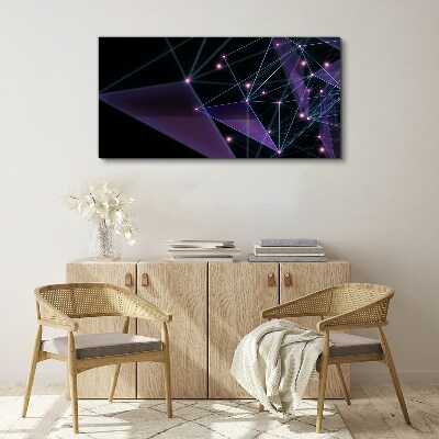 Obraz Canvas Geometryczne Połączenia Światła