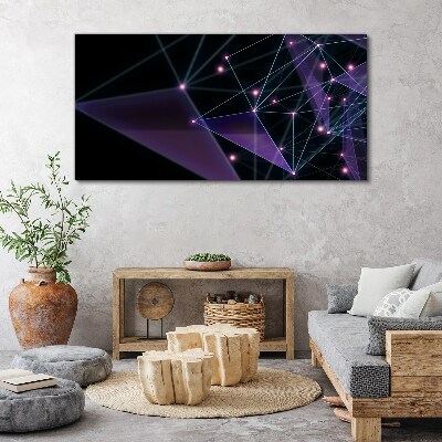 Obraz Canvas Geometryczne Połączenia Światła