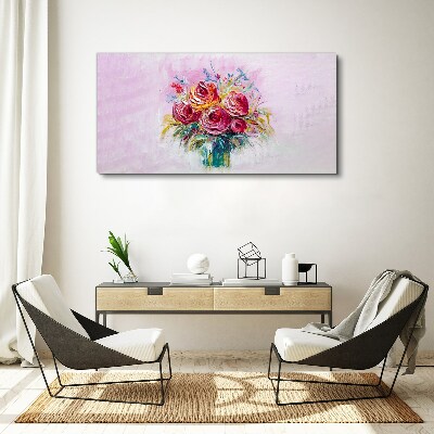 Obraz Canvas Różowa kompozycja róż