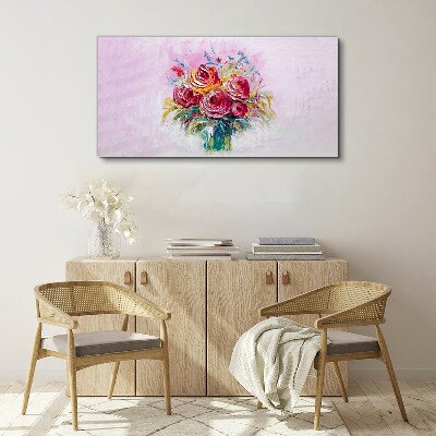 Obraz Canvas Różowa kompozycja róż