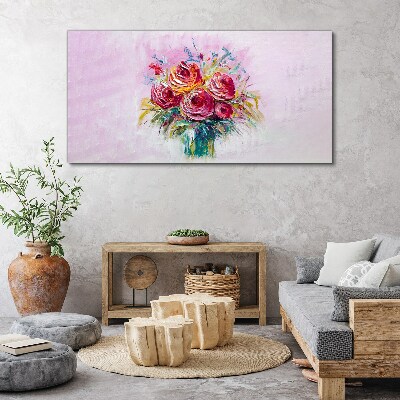Obraz Canvas Różowa kompozycja róż