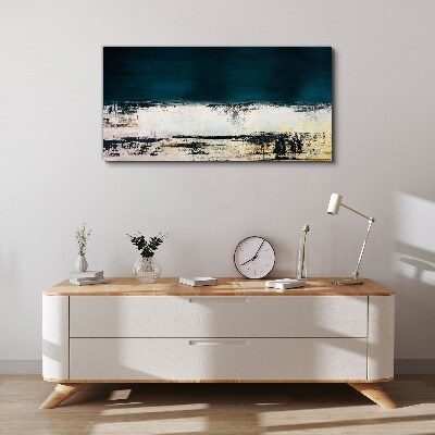 Obraz Canvas Spokojny horyzont w odcieniach niebieskiego