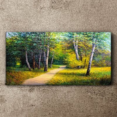 Obraz Canvas Spokojna ścieżka w lesie