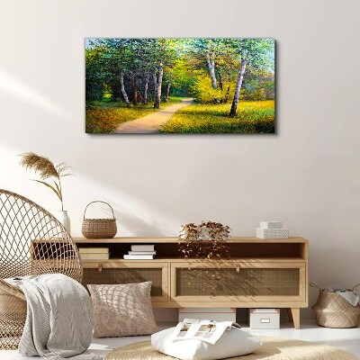 Obraz Canvas Spokojna ścieżka w lesie