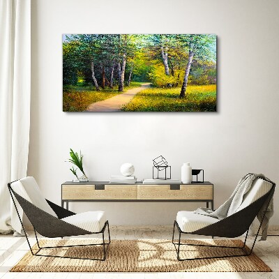 Obraz Canvas Spokojna ścieżka w lesie