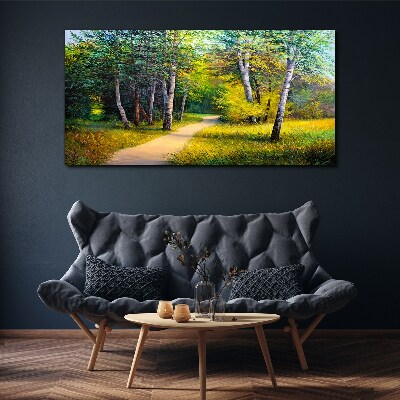 Obraz Canvas Spokojna ścieżka w lesie