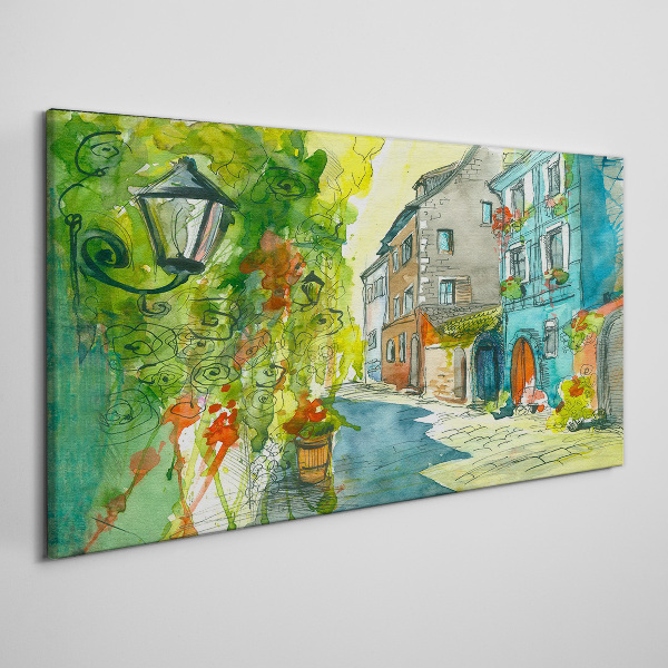 Obraz Canvas Urokliwa uliczka w kolorze