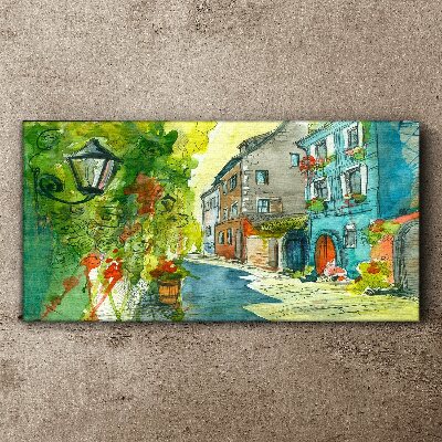 Obraz Canvas Urokliwa uliczka w kolorze