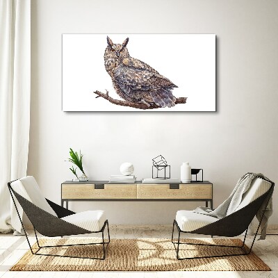 Obraz Canvas Sowa na gałęzi