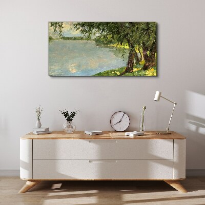 Obraz Canvas Spokój nad rzeką