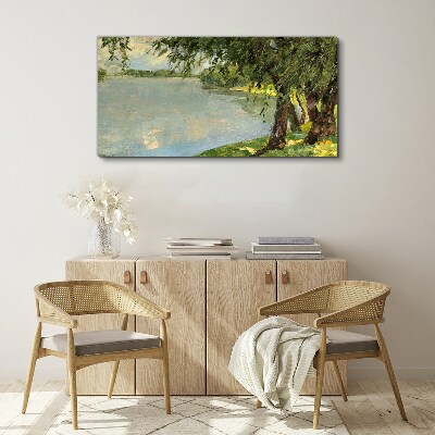 Obraz Canvas Spokój nad rzeką