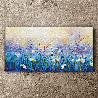 Obraz Canvas Kwiatowy pejzaż w pastelowych barwach