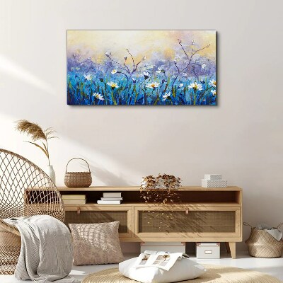 Obraz Canvas Kwiatowy pejzaż w pastelowych barwach