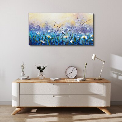 Obraz Canvas Kwiatowy pejzaż w pastelowych barwach