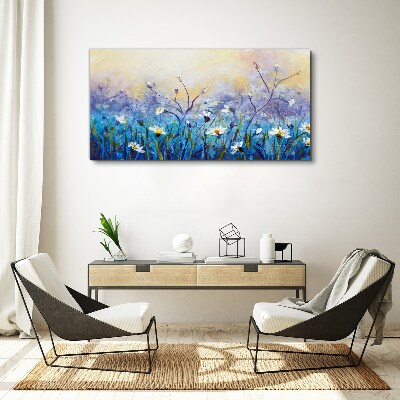 Obraz Canvas Kwiatowy pejzaż w pastelowych barwach