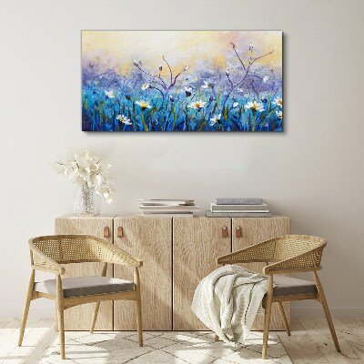 Obraz Canvas Kwiatowy pejzaż w pastelowych barwach