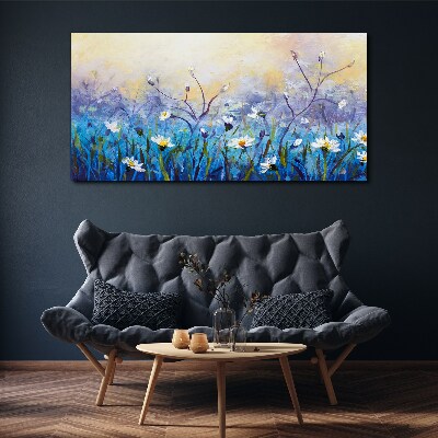 Obraz Canvas Kwiatowy pejzaż w pastelowych barwach