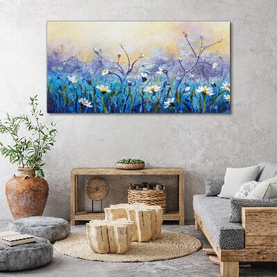 Obraz Canvas Kwiatowy pejzaż w pastelowych barwach