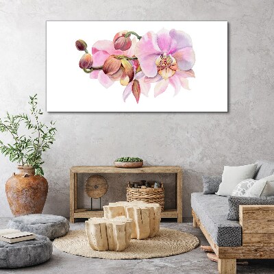 Obraz Canvas Akwarela kwiat orchidea