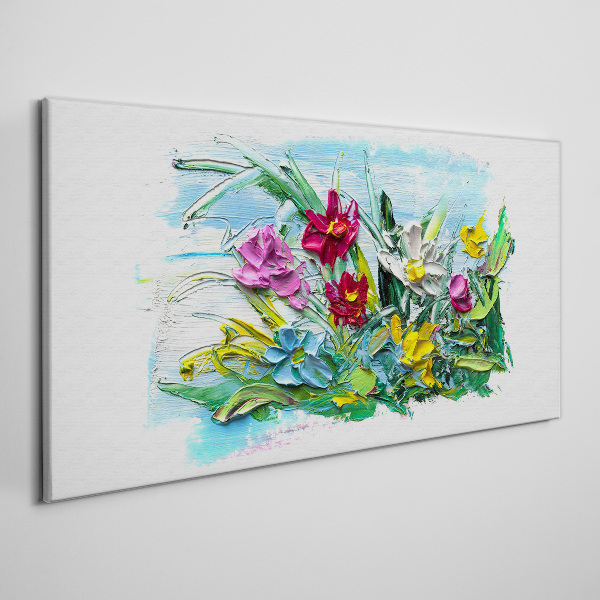 Obraz Canvas Kwiatowy bukiet w intensywnych kolorach