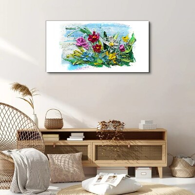Obraz Canvas Kwiatowy bukiet w intensywnych kolorach