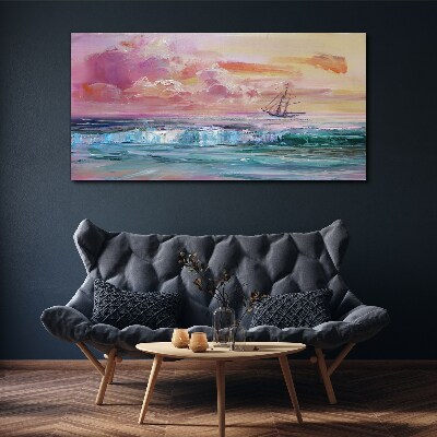 Obraz Canvas malarstwo ocean morze statek