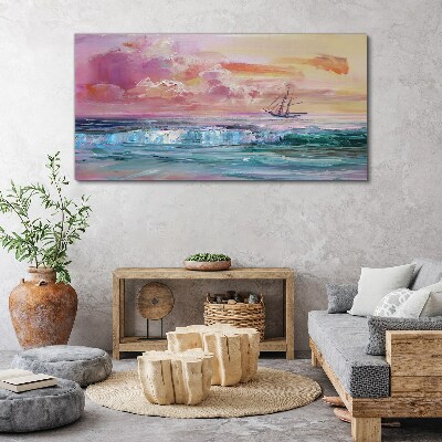 Obraz Canvas malarstwo ocean morze statek