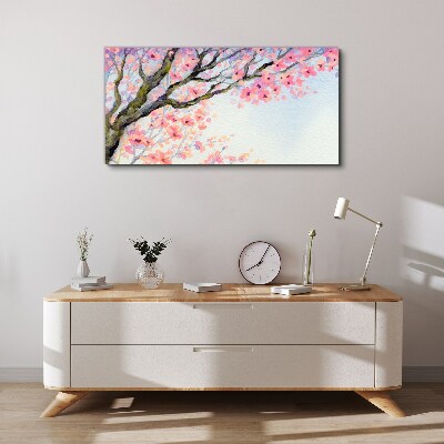 Obraz Canvas Wiosenny kwiatowy pejzaż