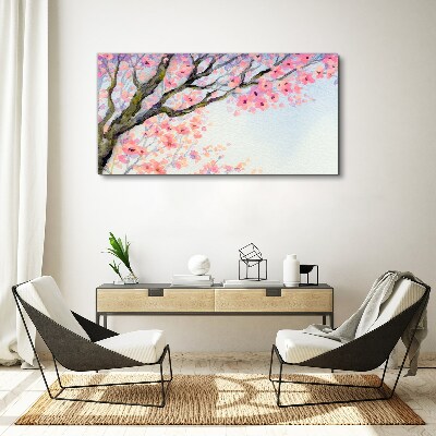 Obraz Canvas Wiosenny kwiatowy pejzaż