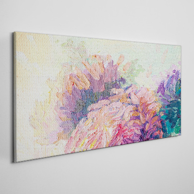 Obraz Canvas Malarstwo abstrakcja kwiaty