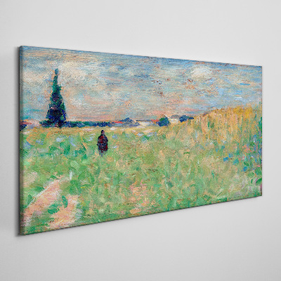 Obraz Canvas lato krajobraz Seurat