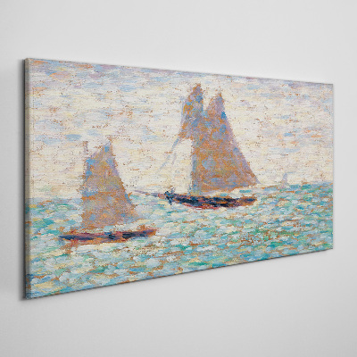 Obraz Canvas Żagle na spokojnym morzu