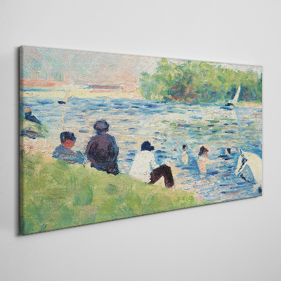 Obraz Canvas Letni dzień nad rzeką