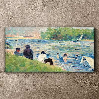 Obraz Canvas Letni dzień nad rzeką