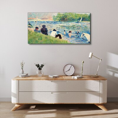 Obraz Canvas Letni dzień nad rzeką