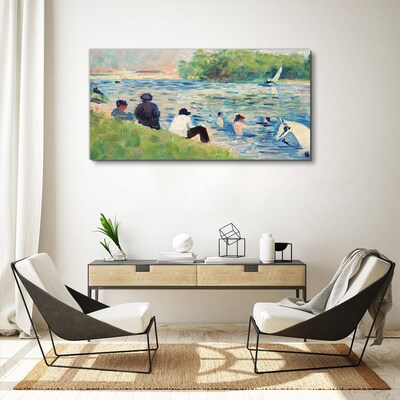 Obraz Canvas Letni dzień nad rzeką