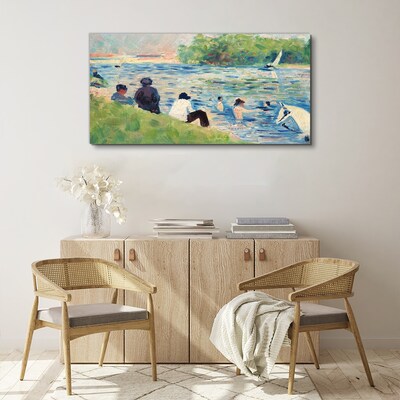Obraz Canvas Letni dzień nad rzeką