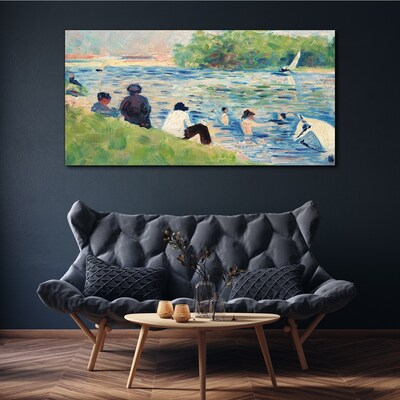 Obraz Canvas Letni dzień nad rzeką