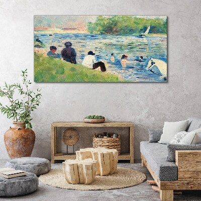 Obraz Canvas Letni dzień nad rzeką