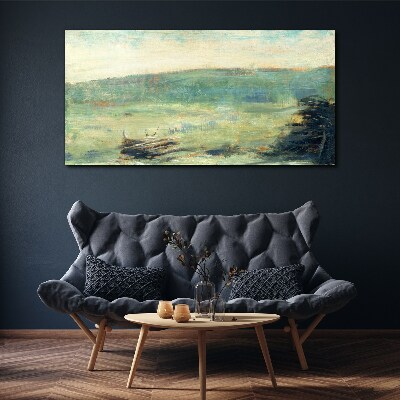 Obraz Canvas Spokojny pejzaż w pastelowych tonach