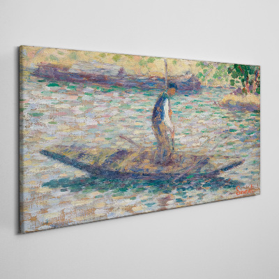 Obraz Canvas Żeglarz na rzece