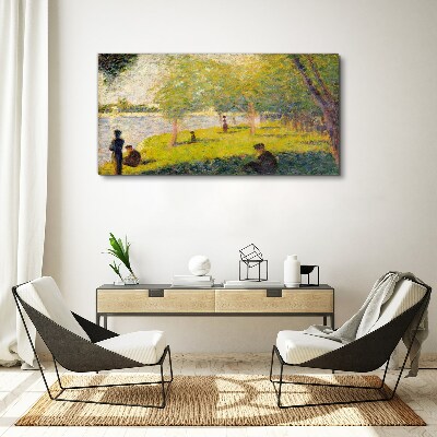 Obraz Canvas Letni dzień nad rzeką