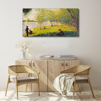 Obraz Canvas Letni dzień nad rzeką