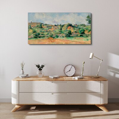 Obraz Canvas Wiejski pejzaż w pastelowych kolorach