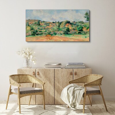 Obraz Canvas Wiejski pejzaż w pastelowych kolorach